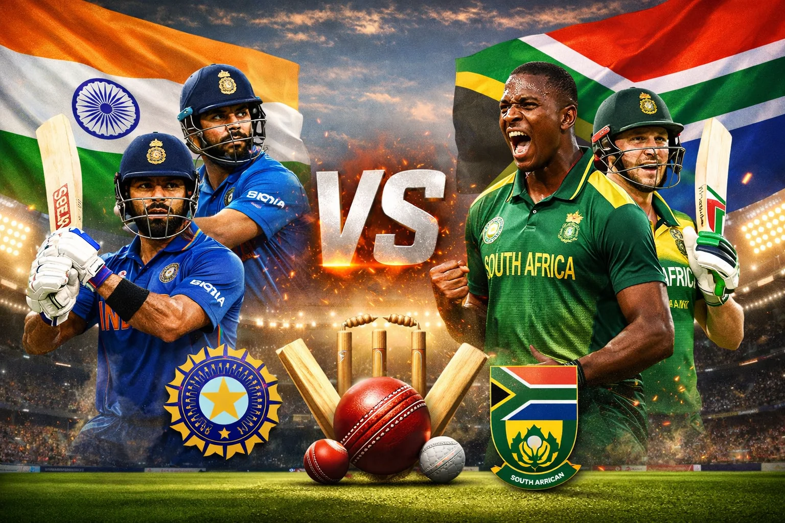 India national cricket team vs South Africa national cricket team timeline