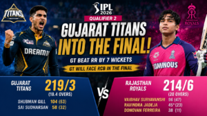 RR vs GT Qualifier 2: Gujarat Titans outclass Rajasthan Royals to storm into IPL 2026 final