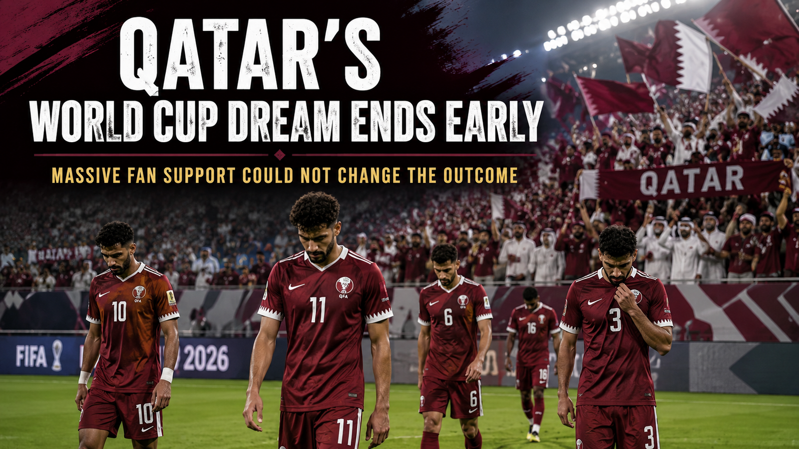Qatar eliminated from FIFA World Cup 2026