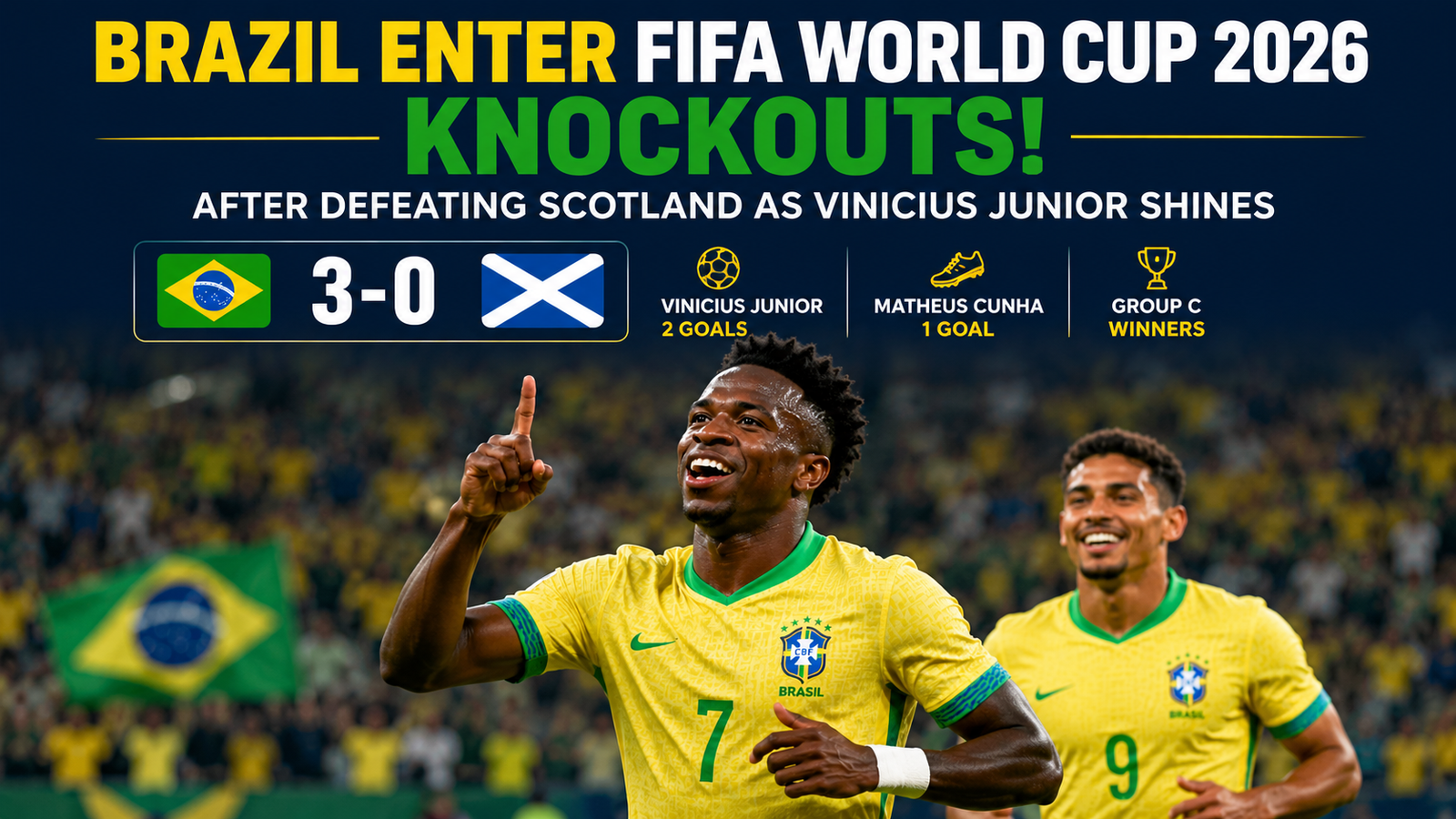 Brazil enter FIFA World Cup 2026 knockouts